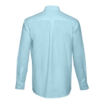 Camisas Oxford para homem em algodão e poliester 130 g/m2 THC Tokyo cor azul-claro