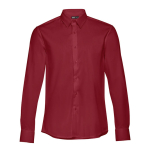 Camisas personalizadas corte ajustado, homem 115 g/m2 THC Paris cor bordeaux primeira vista