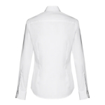 Camisas para mulher em algodão e poliamida 115 g/m2 THC Paris cor branco
