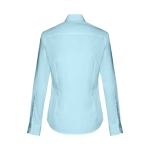 Camisas para mulher em algodão e poliamida 115 g/m2 THC Paris cor azul-claro segunda vista
