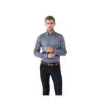 Camisa personalizada Oxford, algodão, para homem 142 g/m2 Elevate Life imagem de estilo de vida 2