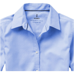 Camisas personalizadas Oxford de mulher, algodão 142 g/m2 Elevate Life cor azul-claro vista detalhe 2