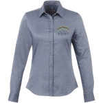 Camisas personalizadas Oxford de mulher, algodão 142 g/m2 Elevate Life
