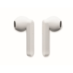 Auscultadores Bluetooth 5.0 com logotipo simples na caixa Ultimate cor branco quinta vista