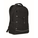 Mochila personalizada marmoreada com cores contrastantes rPET cor preto