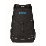 Mochila personalizada marmoreada com cores contrastantes rPET vista principal