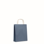 Saco de papel pequeno colorido para oferta 90 g/m2 Retail Colors Small cor azul