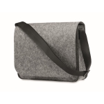 Saco para portátil de feltro rPET com fecho de velcro 15'' Casual cor cinzento