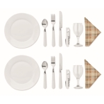 Kit de cesto de piquenique personalizado de vime Central Park cor madeira quinta vista