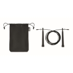 Cordas para saltar ajustáveis em bolsa de apresentação Adjust cor preto