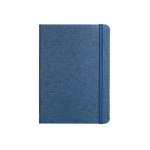 Cadernos reciclados papel sustentável, folhas A5 pautadas rPET Texture cor azul primeira vista