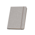 Cadernos reciclados papel sustentável, folhas A5 pautadas rPET Texture cor cinzento