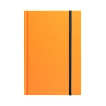 Cadernos com capa colorida de cor fluorescente, folhas A5 pautadas Fluor cor cor-de-laranja primeira vista