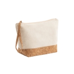 Nécessaire com detalhe em cortiça algodão 280 g/m2 Naturally Strap cor natural