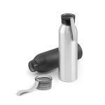 Garrafa de alumínio antifugas com pega de silicone 660 ml Alu Cool cor preto
