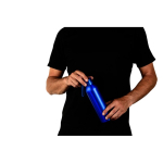 Garrafa de alumínio antifugas com pega de silicone 660 ml Alu Cool cor azul terceira vista