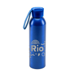 Garrafa de alumínio antifugas com pega de silicone 660 ml Alu Cool cor azul