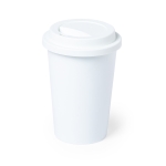 Copos takeaway sem BPA compostáveis de 450ml Takeaway Safe cor branco primeira vista