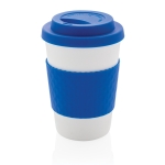 Copos de plástico aptos para micro-ondas 270ml Speciality Coffee cor azul
