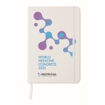 Cadernos antibacterianos, folhas A5 pautadas Antibacterial Essential cor branco vista principal segunda vista