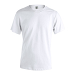 T-shirt corporativa de algodão ringspun em várias cores 150 g/m2 Keya cor branco primeira vista
