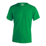 T-shirt corporativa de algodão ringspun em várias cores 150 g/m2 Keya cor verde primeira vista