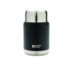 Termo de aço inoxidável com colher para alimentos Liquid To Go cor preto segunda vista