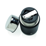 Termo de aço inoxidável com colher para alimentos Liquid To Go cor preto quinta vista