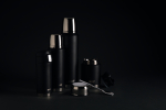 Termo de aço inoxidável com colher para alimentos Liquid To Go cor preto vista de ambiente 2