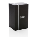 Termo de aço inoxidável com colher para alimentos Liquid To Go cor preto segunda vista com caixa