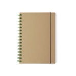 Cadernos personalizados reciclados, folhas A5 pautadas EcoStyIe A5 cor verde primeira vista