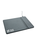 Tapetes de rato personalizados com carregador sem fio Wireless cor preto vista principal
