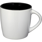 Canecas brancas com interior colorido e 340ml Colormixt White cor preto segunda vista frontal