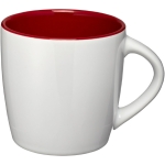 Canecas brancas com interior colorido e 340ml Colormixt White cor vermelho-escuro segunda vista frontal