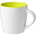 Canecas brancas com interior colorido e 340ml Colormixt White cor verde-lima segunda vista frontal