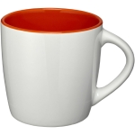 Canecas brancas com interior colorido e 340ml Colormixt White cor cor-de-laranja escuro segunda vista frontal