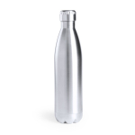 Garrafa térmica de aço inoxidável reciclado prateada brilhante 850 ml cor prateado primeira vista
