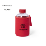 Garrafa de vidro com bolsa colorida de softshell 600ml Softshell nona vista