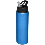 Garrafa grande de alumínio desportiva com palhinha 800ml Straw Colors cor azul segunda vista frontal