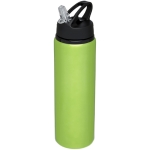 Garrafa grande de alumínio desportiva com palhinha 800ml Straw Colors cor verde-lima segunda vista frontal