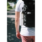 Garrafa ecológica personalizada feita de cana-de-açúcar 500ml cor branco vista de ambiente 3