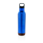 Garrafas reutilizáveis de aço com base de cortiça 600ml Cork Base cor azul segunda vista
