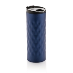 Copo original com design geométrico em aço inoxidável 350ml Geometric cor azul-escuro