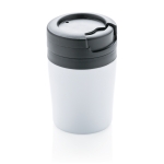 Caneca térmica personalizada muito pequena e compacta 160ml Coffee cor branco
