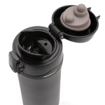 Copo térmico com sistema de abertura fácil anti-gotas 300ml Hot&Cold cor preto sexta vista