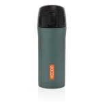 Copo térmico com sistema de abertura fácil anti-gotas 300ml Hot&Cold cor verde-escuro vista com logo