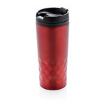 Copo com função térmica e formato geométrico, 300 ml Trilliant Colors cor vermelho