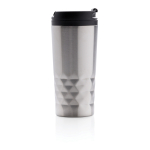 Copo com função térmica e formato geométrico, 300 ml Trilliant Colors cor prateado segunda vista