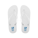 Chinelos com logo, sola de EVA, tira transparente tamanho 3638 Pool vista principal