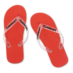 Chinelos impressos com tira de PVC transparente tamanho 4244 Pool